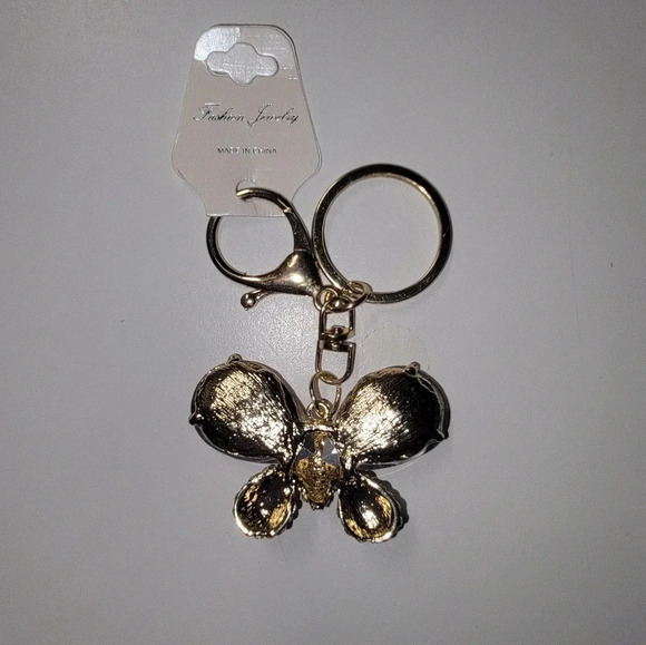 New butterfly bag charm keychain - Picture 2 of 2
